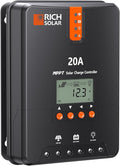RICH SOLAR 20A MPPT Solar Charge Controller – High-Efficiency 12V/24V Auto by RICHSOLAR