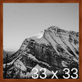 Frame It Easy 33 x 33 Russet Wood Frame by FrameItEasy