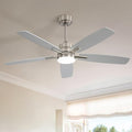 ARTPLAN 52" Ceiling Fan with Light and Remote, Noiseless DC Motor & Reversible by ARTPLAN