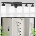 DIKAIDA Bathroom Vanity Light, 5-Light Vanity Lighting Fixture Over Mirror by DIKAIDALights