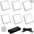 VST Under Cabinet Mini Panel Lighting 6PCS 3.94inch 12V 2.5W by VSTLighting