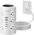 Tower Power Strip with 1 Dedicated PD 20W Fast-Charging Port, 12 Outlets by Unknown