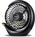 Viniper Portable Rechargeable Fan, Small Desk Fan : 3 Speeds & about 8-24 Hours by ViniperUSA