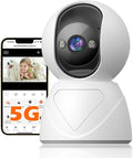 GUOANVISION 3MP Indoor Pan/Tilt Security Camera, 5G WiFi 360° Rotating Home by GUOANVISION