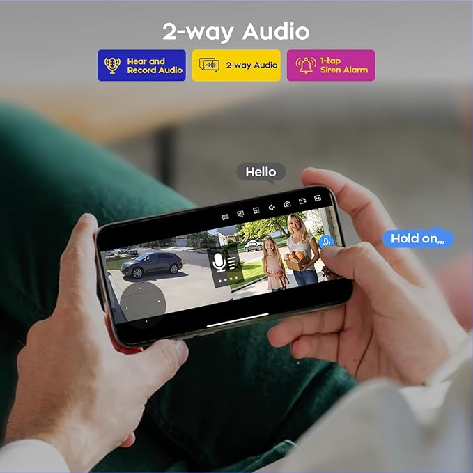 xmartO 6MP 2-in-1 WiFi 6 Home Security Camera - Image 7