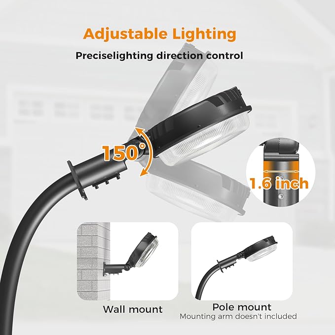 AIKVSXER 200W LED Barn Light 30000LM Dusk to Dawn Photocell LED Outdoor Area - Image 5