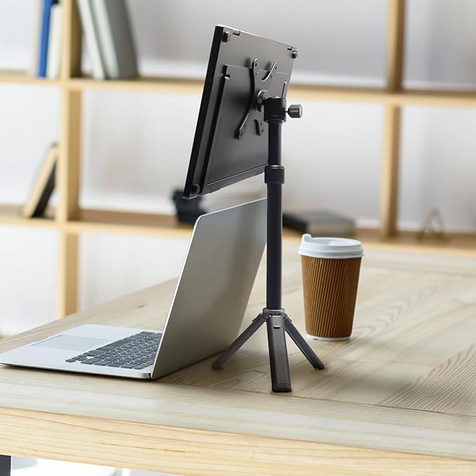 Kado Metal Portable Monitor Stand Tripod, 2-In-1 Phone/Tablet Clamp - Image 2