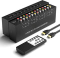 8 Port RCA to HDMI AV to HDMI Converter 1080P/720P 8 Way RCA Composite CVBS AV by Arector