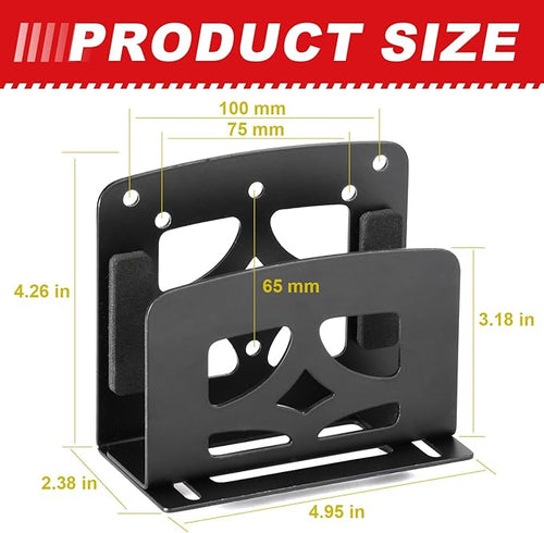 Adjustable Small Device Metal Holder, Wall Mount or VESA Mount Behind TV/Monitor - Image 2