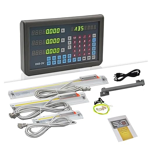ANBBIN 9X49 Table Bridgeport Machine Tools 3 Axis Digital Readout DRO Display by ANBBINCharger
