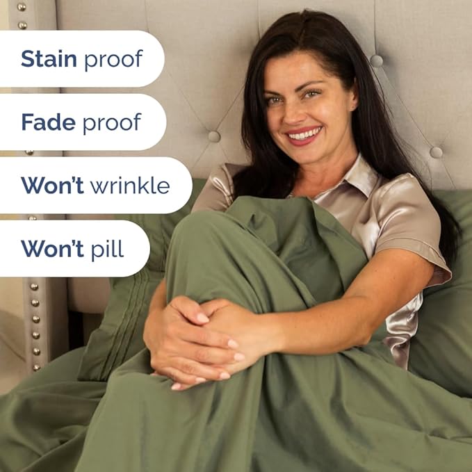 Split Head King Sheet Set – 4 Piece Flex Split Top King Sheets - Image 7