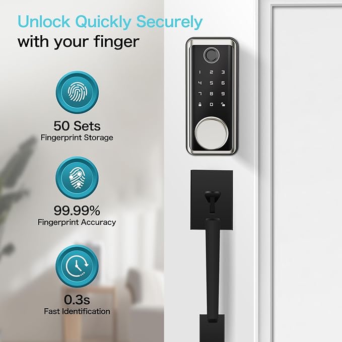 Keyless Entry Door Lock Deadbolt - Image 2