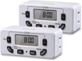 Fosmon 7 Day Digital Timers for Electrical Outlets, Indoor Plug-in Light Timers by Fosmon