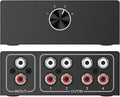 4-Way Stereo L/R Sound Channel Bi-Directional Audio Switcher, 1 in 4 Out or 4 by YDF