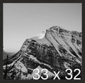 Frame It Easy 33 x 32 Coffee Wood Frame by FrameItEasy