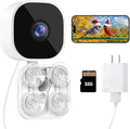 Dzees Window Bird Camera with Strong Suction Cups, 2K HD WiFi Bird Feeder by Dzees