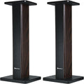 Rockville Pair RHT28D 28" Bookshelf Speaker Stands, Dark Wood Grain, 60 lbs by Rockville