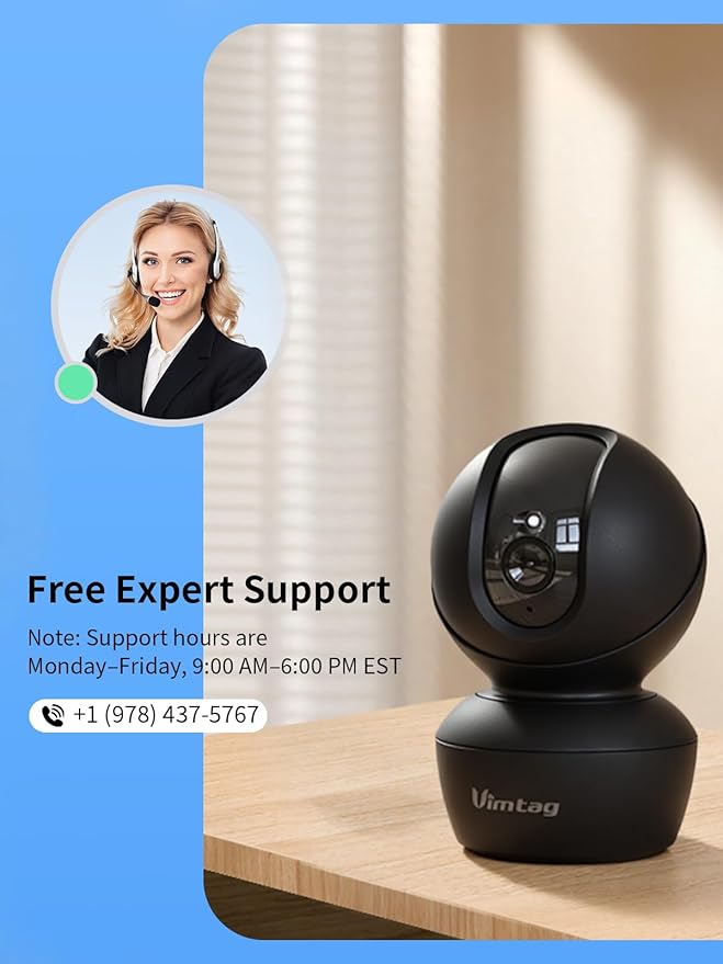 VIMTAG 5G 4MP Indoor Cameras for Home Security, Pet Camera Indoor - Image 3