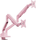 Pixio PS1D Wave Pink Dual Monitor Arm Stand Desk Mount by Pixio