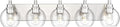 METWET Bathroom Light Fixtures, 5 Light Brushed Nickel Vanity Light, 32 Inch by Metwet