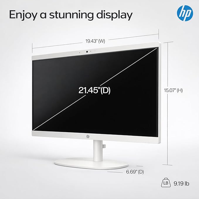 HP 22" FHD All-in-One Desktop Computer • 16GB DDR5 RAM • 512GB External and - Image 7