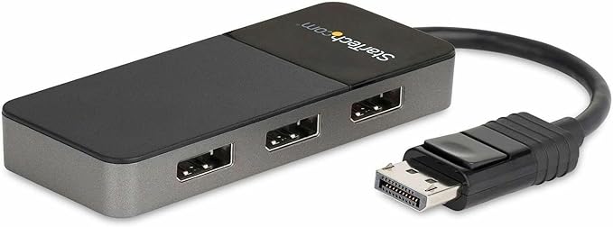 StarTech.com 3-Port DisplayPort 1.4 Splitter, DisplayPort to 3x DP by StarTech