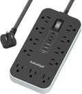 Extension Cord with USB Ports- 5 FT Power Strip with USB, 1625W Multi Outlet by YourBetterchoice