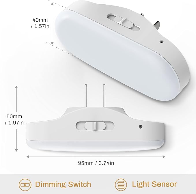 DORESshop Night Lights Plug into Wall, 1W 3000K Led Night Light - Image 2