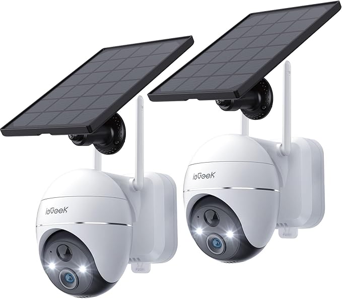 ieGeek Security Cameras Wireless Outdoor, 2K WiFi Home Security System 360° PTZ by ieGeek