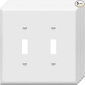 ENERLITES Mid-Size Toggle Light Switch Wall Plate, Midway Size 2-Gang 4.88" x by Enerlites