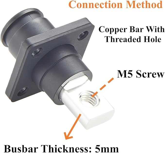 1 Set Battery Energy Storage Connector 100A 16mm² High Current HV Connectors - Image 5