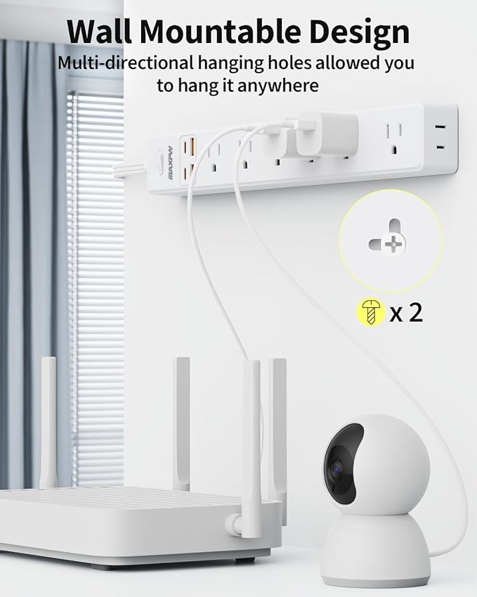 10 Ft Power Strip Surge Protector - Image 7