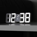 mooas 3D Pure Mini White LED Clock by mooas