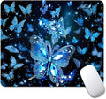 Blue Crystal Square Mouse pad, Waterproof, Anti Slip Rubber Base, Computer by Goodsprout