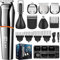 PRITECH Beard Trimmer for Men, 6 in 1 Hair Clippers Kit, Precision Cordless by PRITECH