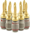 Nakamichi FanLock Excel Series 24k Gold Plated Banana Plugs 10 AWG by Nakamichi