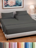 Split Head King Sheet Set – 4 Piece Flex Split Top King Sheets by CGKUnlimited