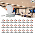 MKUJOO 24 Pack 6 Inch Ultra-Thin LED Recessed Ceiling Light by MKUJOO
