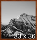 Frame It Easy 33 x 36 Russet Wood Frame by FrameItEasy