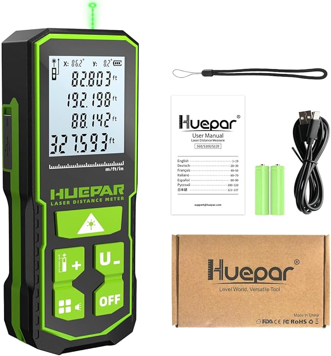 Huepar 330FT Green Laser Measuring Tool by Huepar