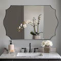ANDY STAR 30x48 Inch Matte Black Mirror, Unique Rectangular Bathroom Mirror by ANDYSTAR