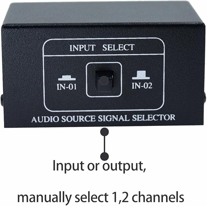1/8" 1 in 2 Out or 2 in 1 Out Audio selector 3.5 mm TRS Stereo Channel 2 - Image 5