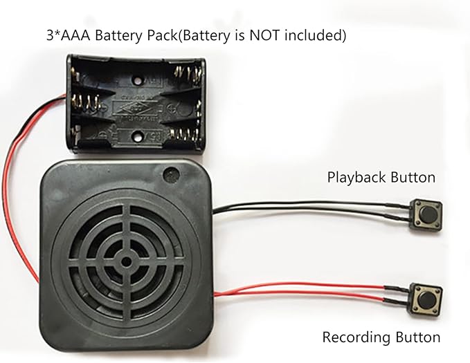 Estink Voice Recording Box, 2/4 Minutes 3W DIY Voice Recording Box Playback - Image 6