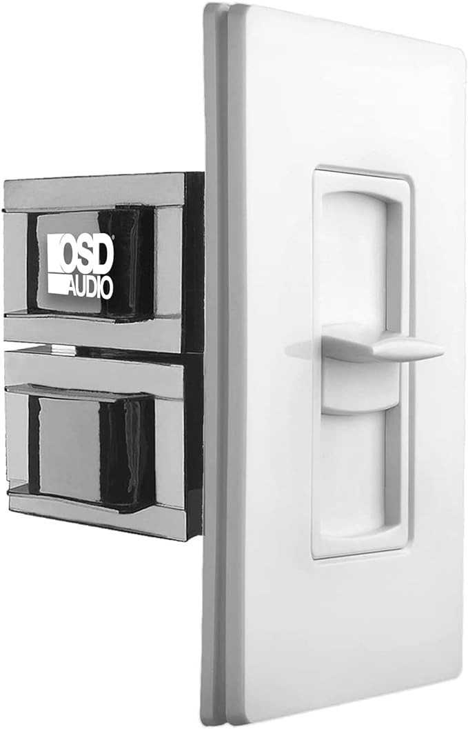 OSD Audio 100W Sleek, Minimalist Design in Wall Volume Control, Slider White by OutdoorSpeakerDepot