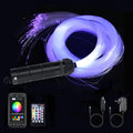 AZIMOM 6W Bluetooth Music Control RGB LED Fiber Optic Lights Star Ceiling Light by AZIMOM