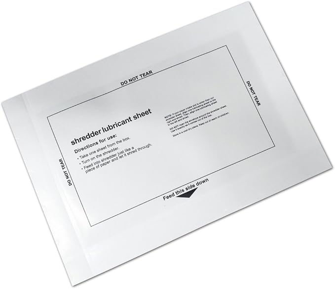 Laffeya Shredder Lubricant Sheets, Paper Shredder Sharpening, Shredder Cleaning - Image 4