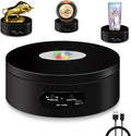 YVV LED Rotating Display Stand, Lighted Base-Crystal Glass Art, 360 Degree by YVV