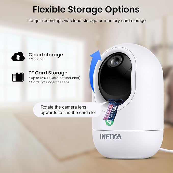 INFIYA 360 Cameras for Home Security-Indoor Camera Monitoring Baby/Nanny - Image 8
