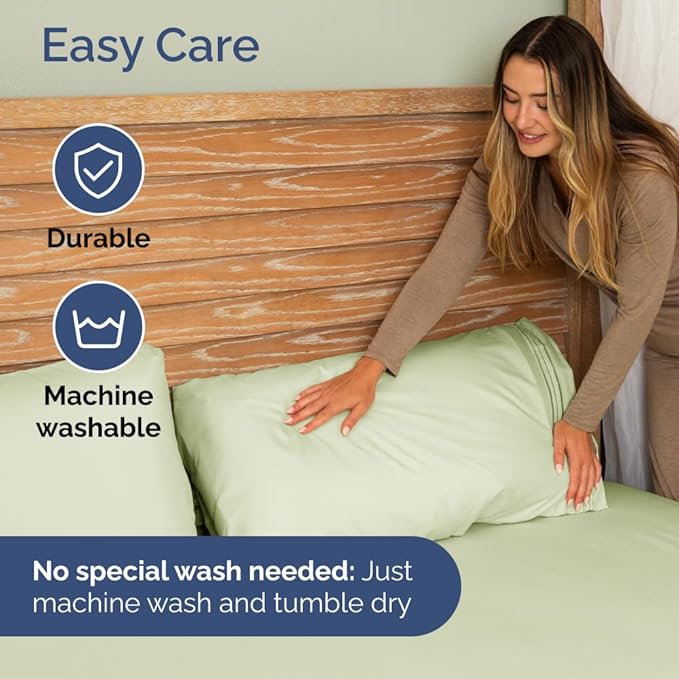 Split Head King Sheet Set – 4 Piece Flex Split Top King Sheets - Image 9