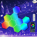 ODISTAR Hexagon Wall Light Panels- Smart APP RGB Hexagonal LED Modular Lights by ODISTAR